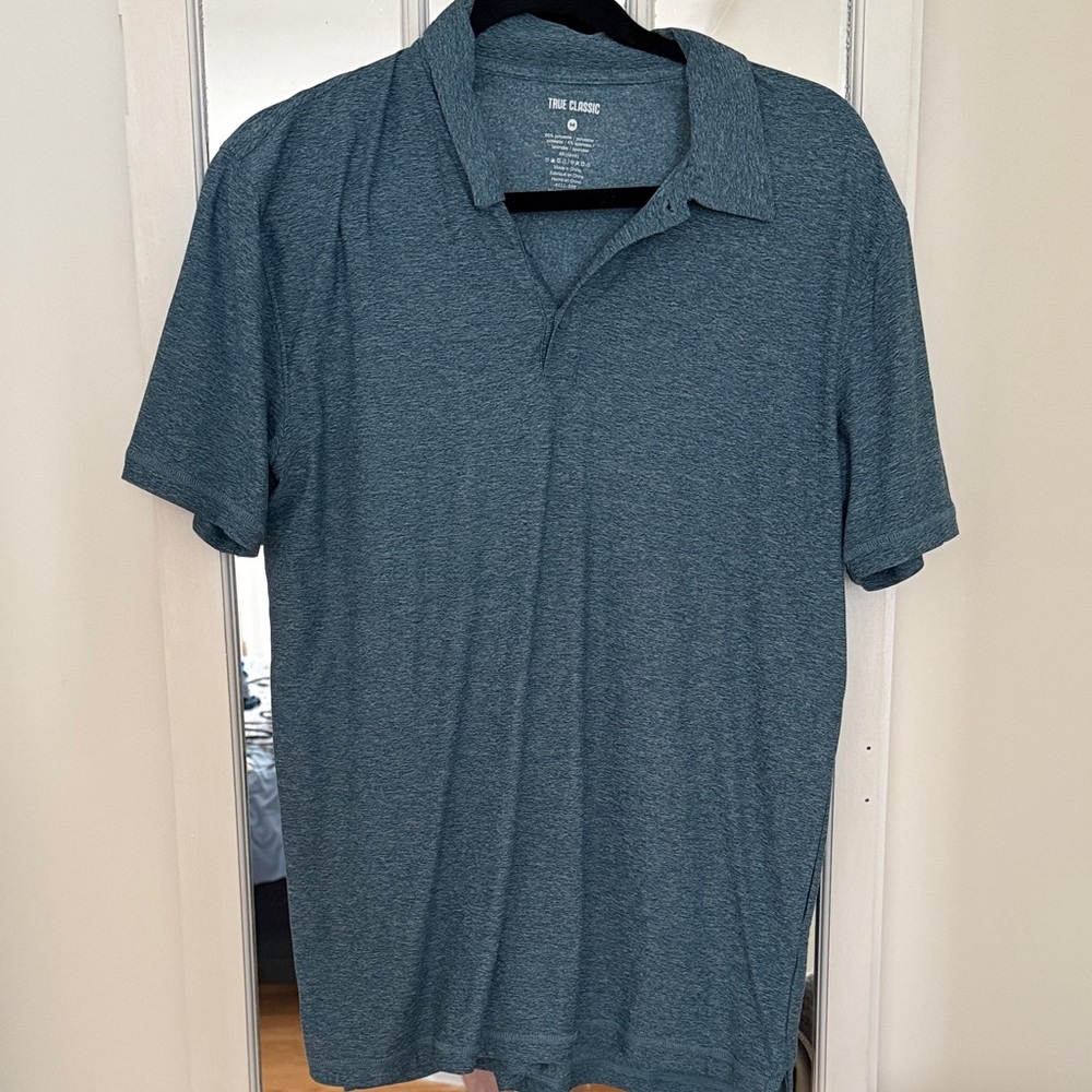 True Classic Men's Blue Polo Shirt